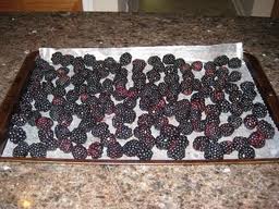 Blackberry cleaning. Cleaning blackberry
